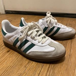 Adidas Samba Sneakers Green Stripe